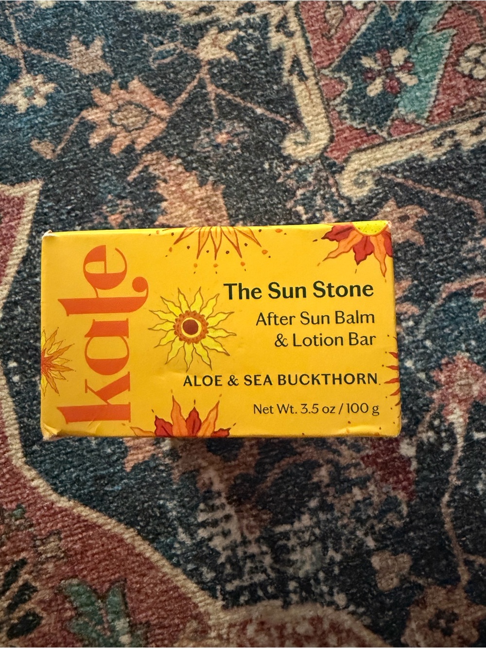 Kate McLeod The Sun Stone After Sun Balm & Lotion Bar 3.5 oz New